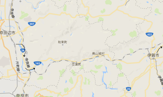 京都南部の地図